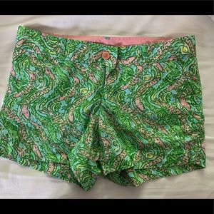 Lilly Pulitzer alligator shorts